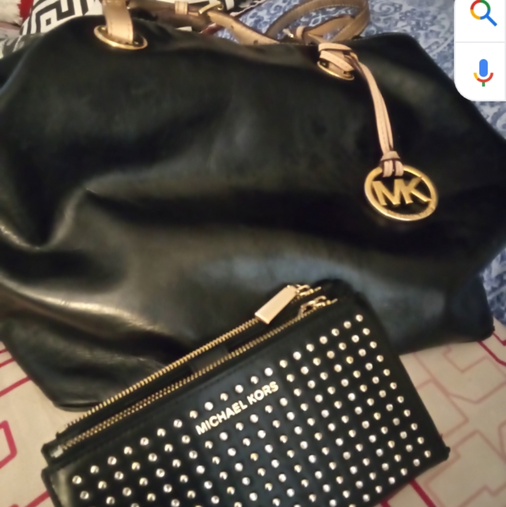 Mk black purse and wallet